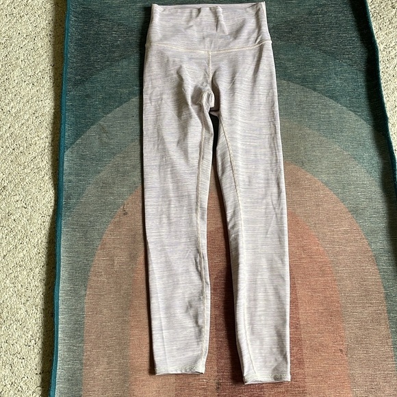 Lululemon Wunder Under Light Gray Purple High-Waisted Leggings - Picture 8 of 11